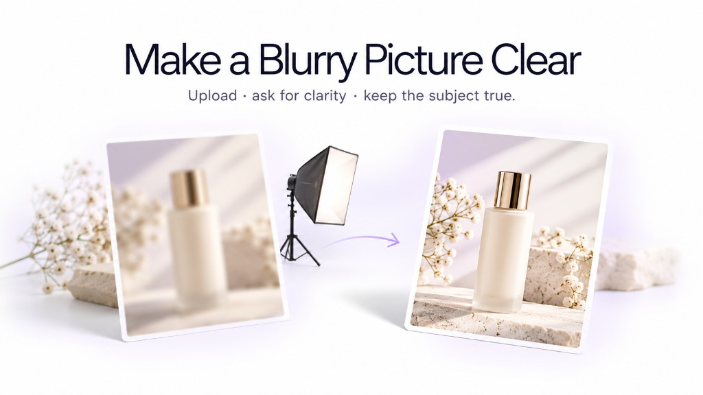Blurry photo transformed into a clear detailed image with GenImagePro AI