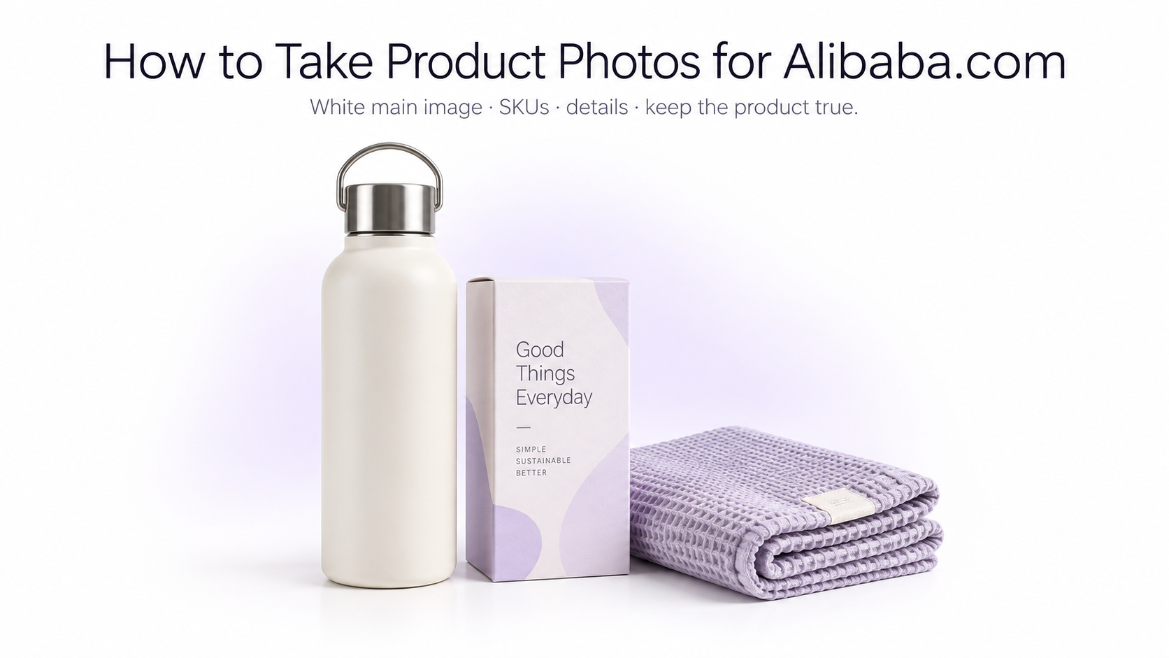 Professional wholesale product photography prepared for an Alibaba.com supplier listing