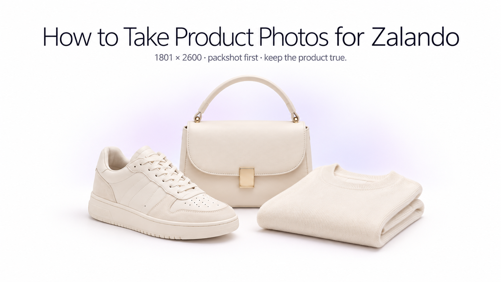 Fashion product photography prepared for a Zalando product listing