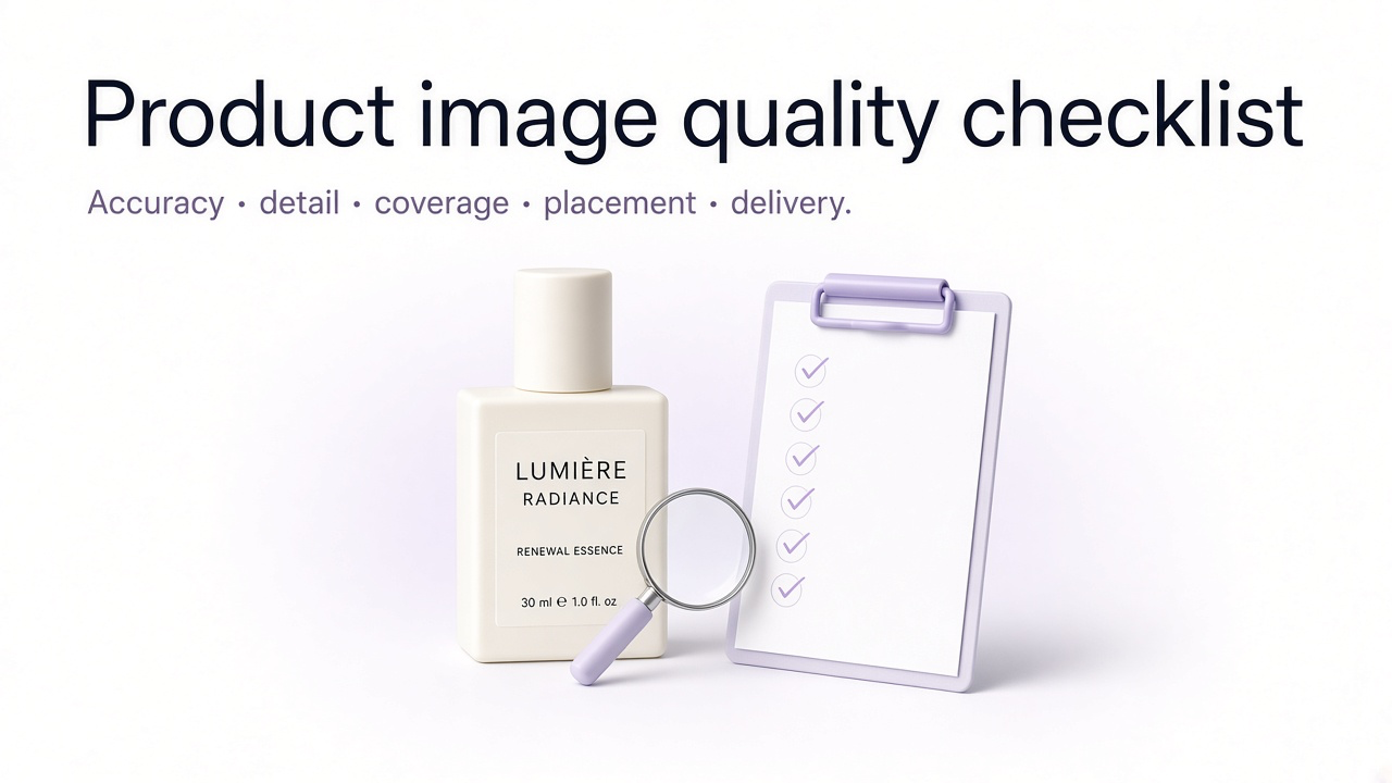 Product image set under QA review for accuracy, detail, gallery coverage, and channel readiness